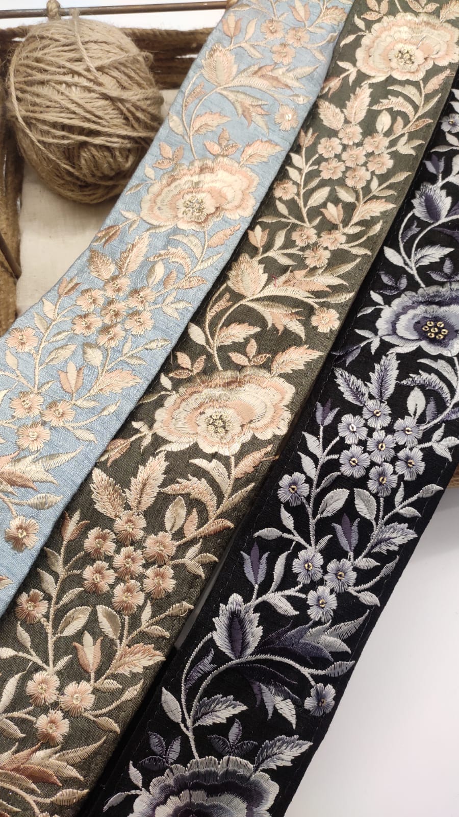 OD2501 Embroidered Floral Trim – Vintage Elegance Collection